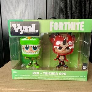 Rex and Tricera Ops Fortnite Vynl Funko